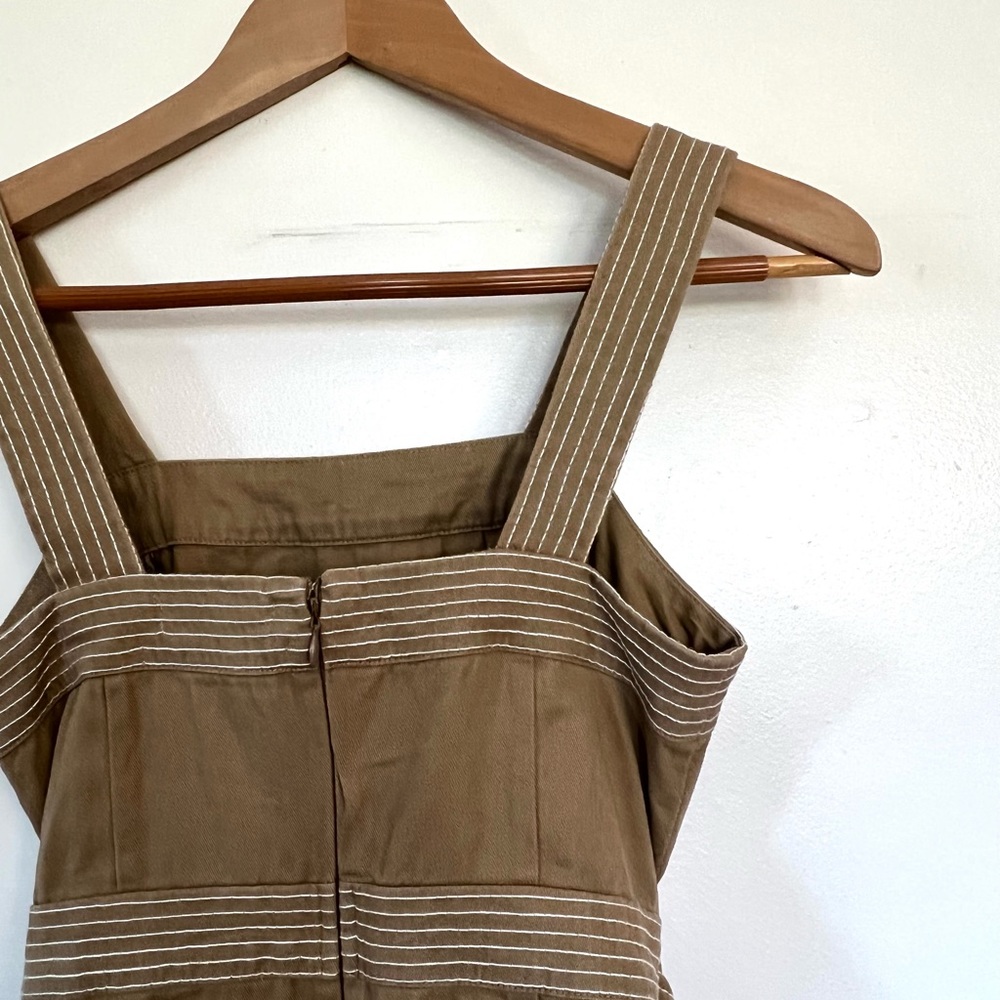 Urban Outfitters Trapunto Stitch Twill Mini Dress Sz 4 - Picture 13 of 16